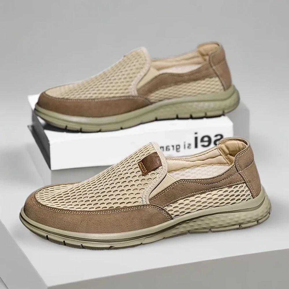 Mocassin bout pointu détail de la forme pointue et épurée