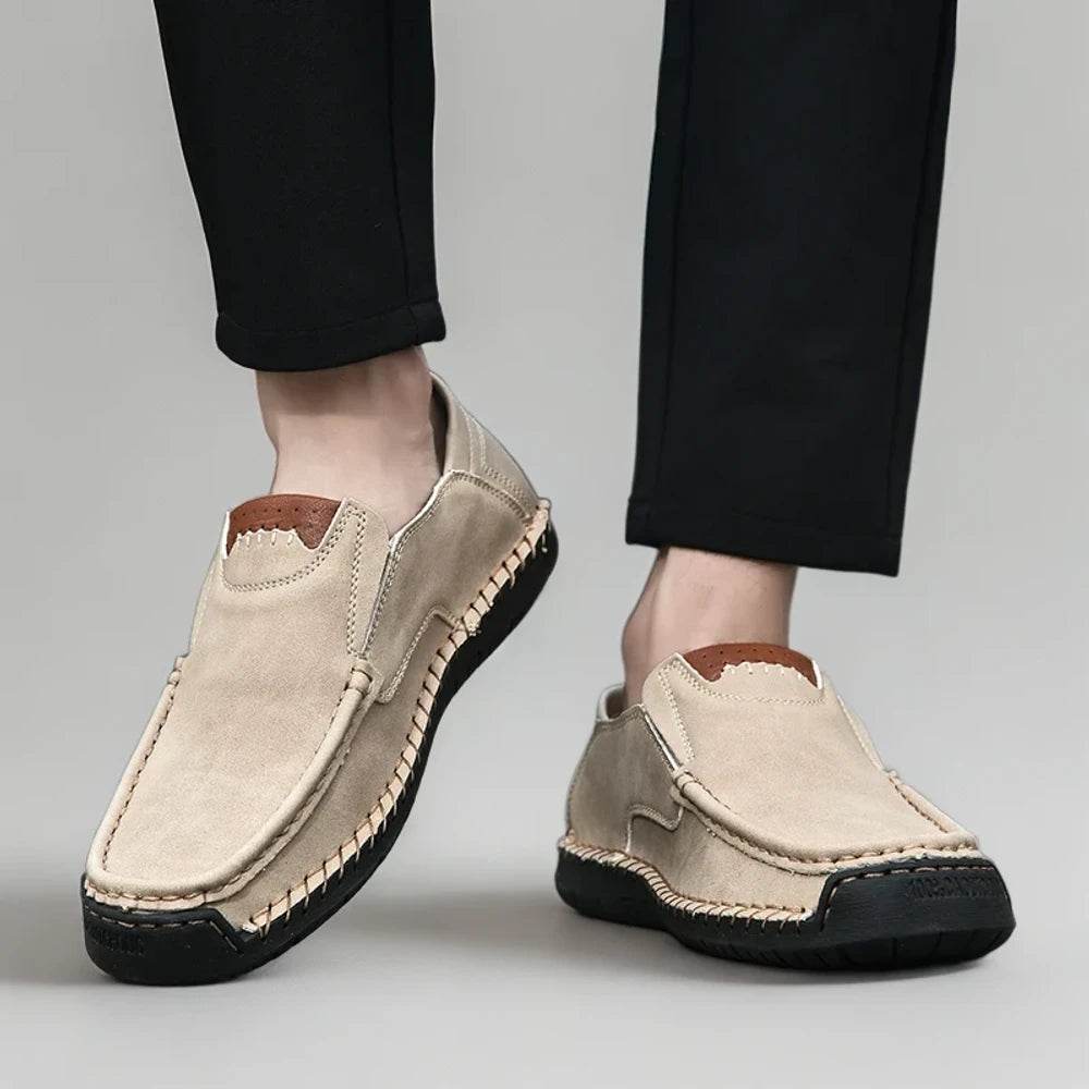 Mocassin homme cuir blanc disponible, palettes de couleurs alternatives