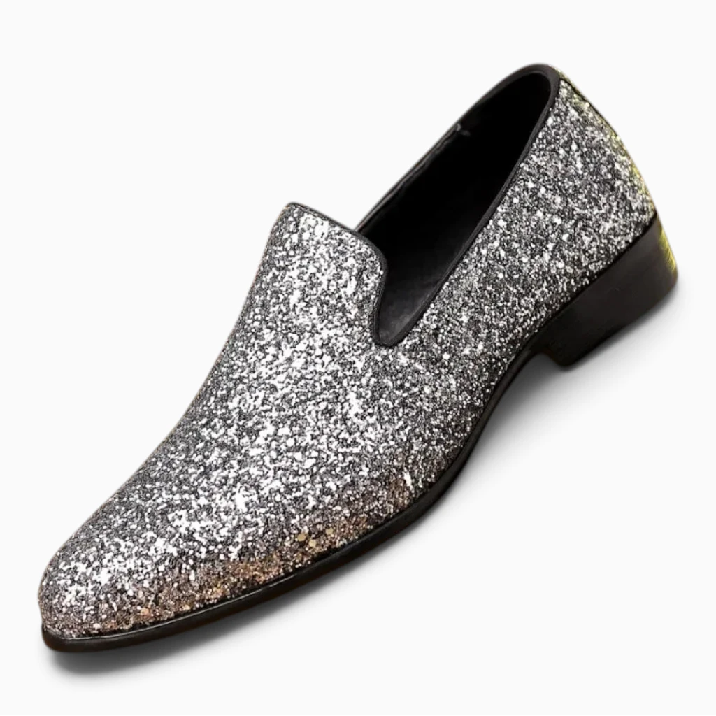 Mocassin homme pour mariage – Argenté