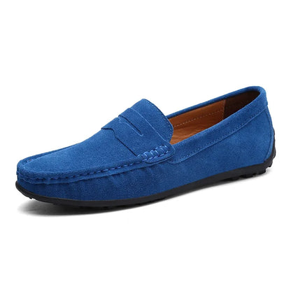 Danton – Mocassin sans chaussette – Bleu ciel