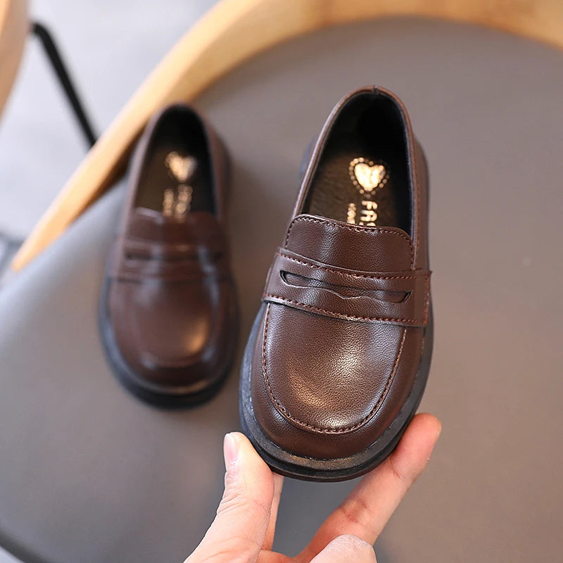 Biot – Mocassin enfant noir – Marron