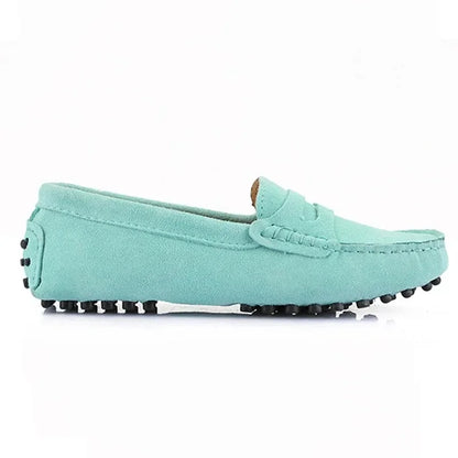 Cagnes – Mocassins femme originaux – coloris Vert lac