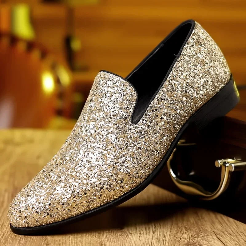 Mocassin homme pour mariage – Doré