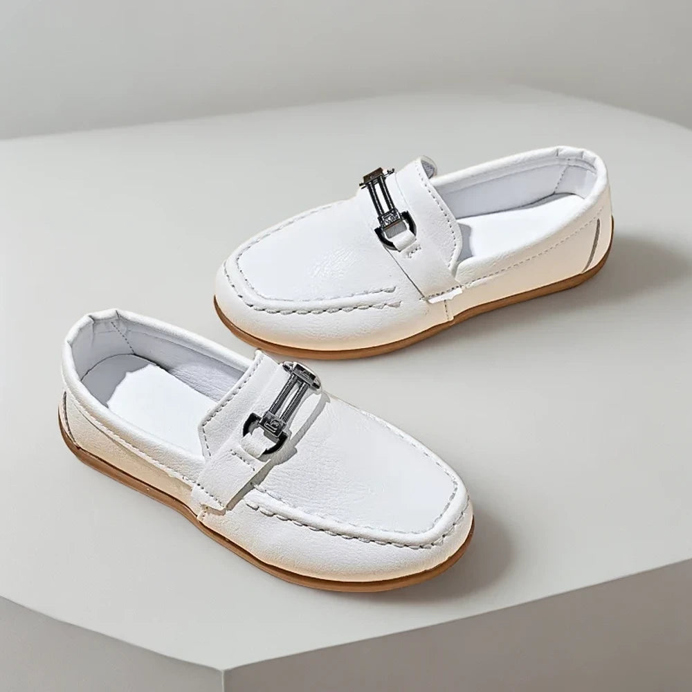 Mocassin ballerine garçon semelle confortable pour toute la journée
