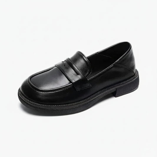 Ballerine mocassin femme noire enfilable pour le quotidien