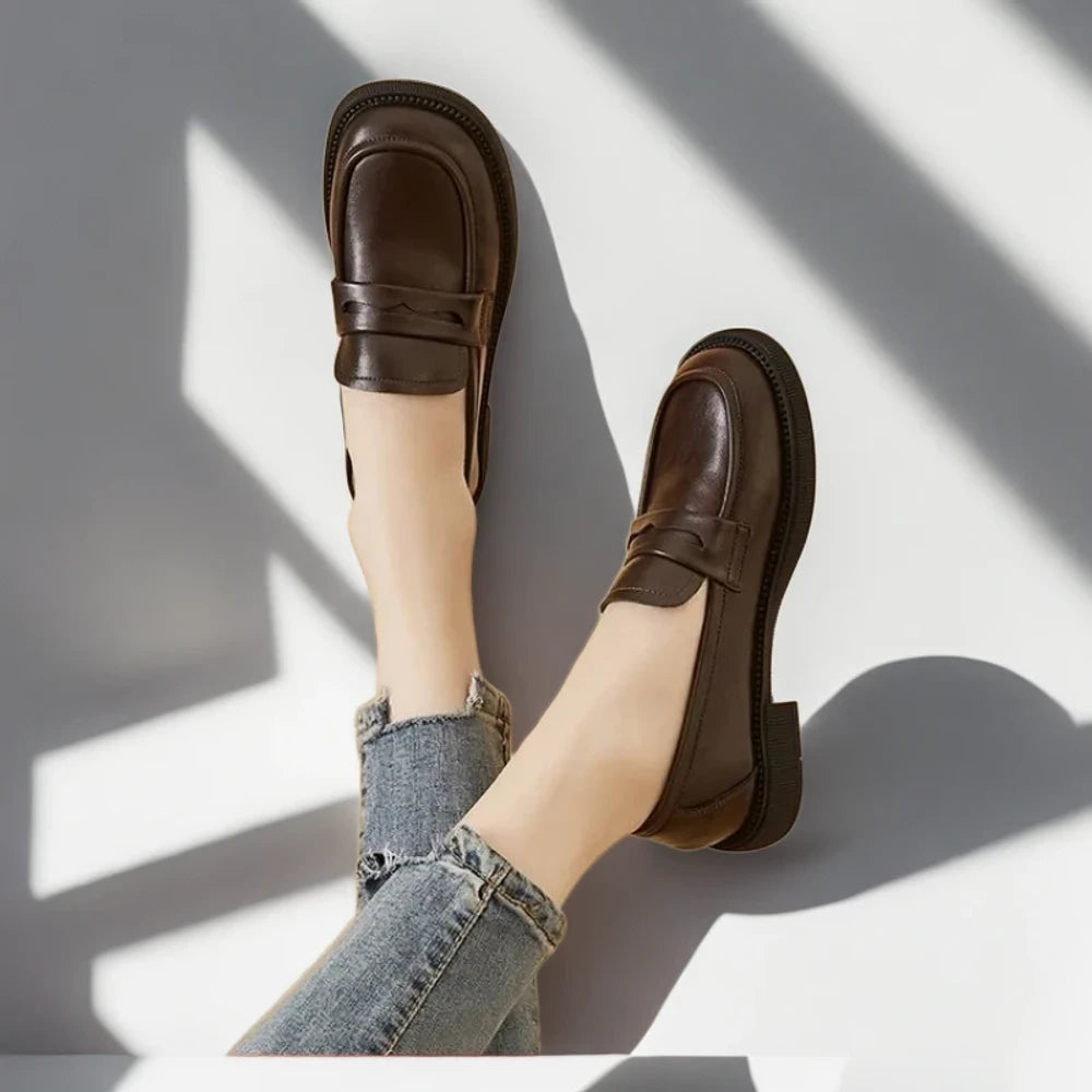 Mocassin femme ballerine confortable enfiler facilement