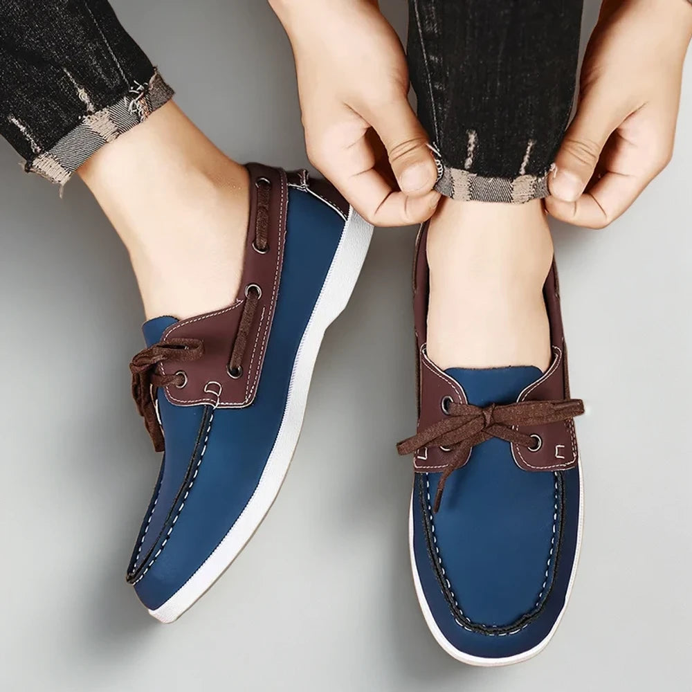 Mocassin homme confortable pieds larges, adaptation naturelle