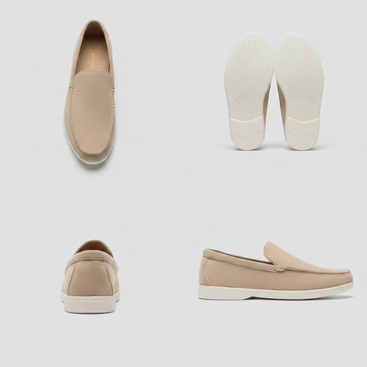 Chaussette mocassin homme gris enfilée sans effort pour un confort quotidien