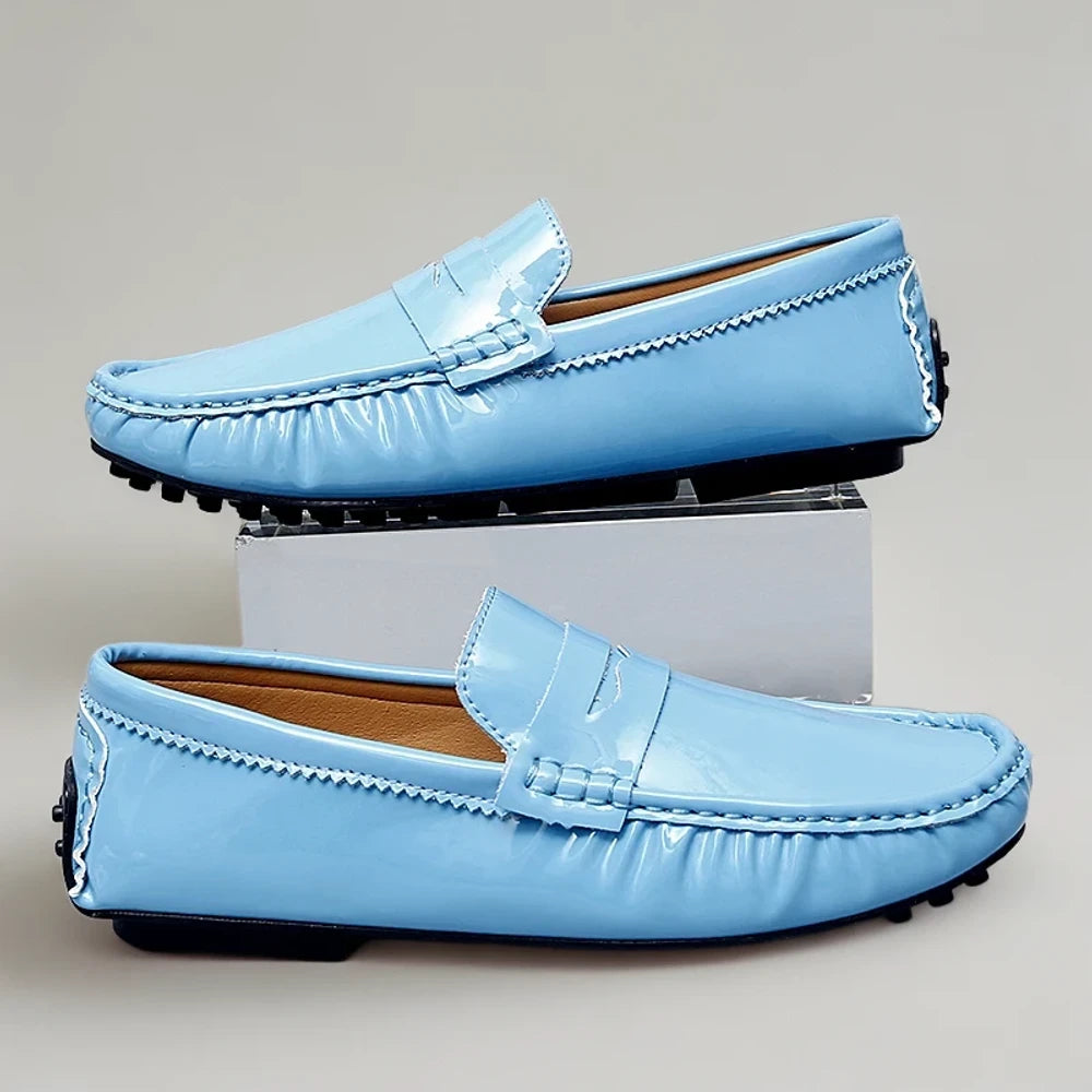 Mocassin homme chaussettes invisibles, construction souple et légère pour toutes saisons