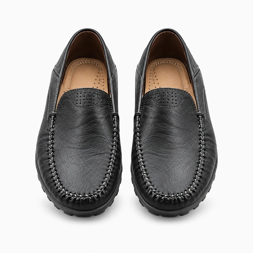 Slipper marron avec détail de la semelle flexible, style décontracté urbain