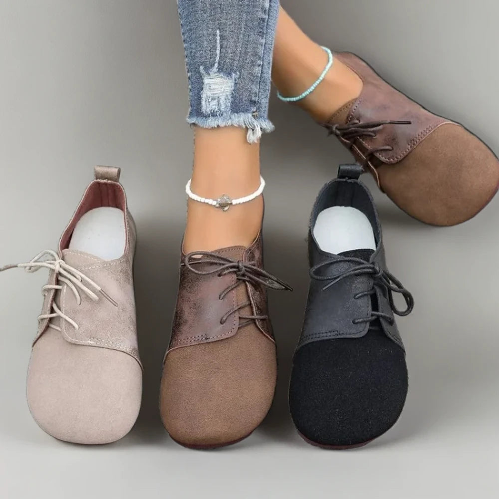 Ensemble de trois mocassins femme marron, noir et beige, color boots confort adapté à toutes les saisons