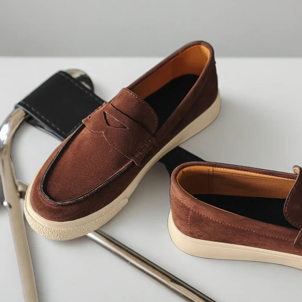 Mocassin à bride homme enfilable, confort et élégance quotidiens