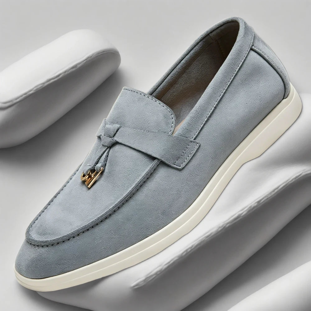 Mocassins à gland homme détail des franges élégantes