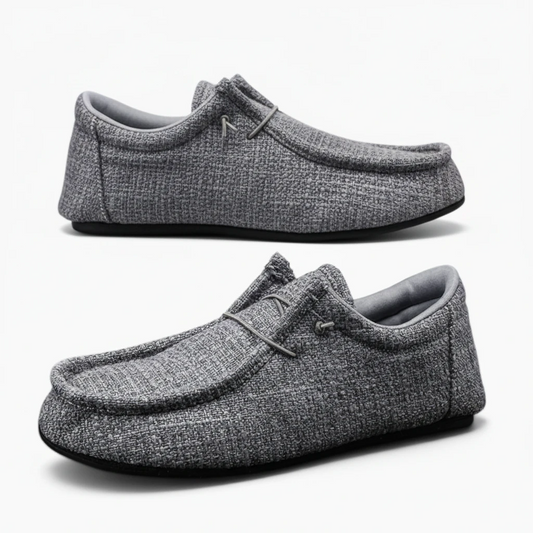 Mocassin ajouré femme en toile légère avec design aéré pour l'été