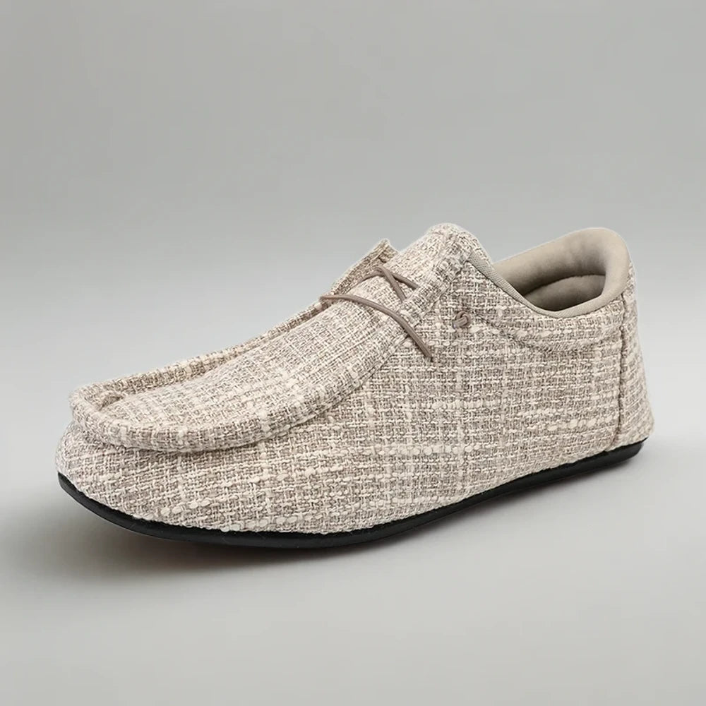 Mocassin femme pied large confortable sans lacet pour l'été
