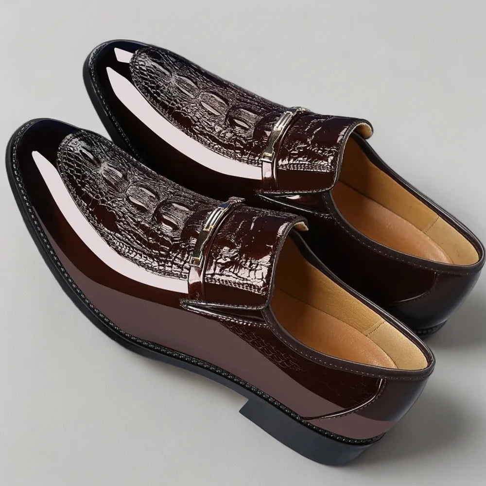 Chaussure mocassin style amérindien pour homme, vue de dessus