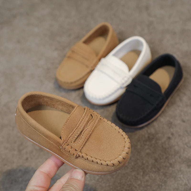 Mocassin espadrille enfant avec système à enfilage rapide, confort optimal
