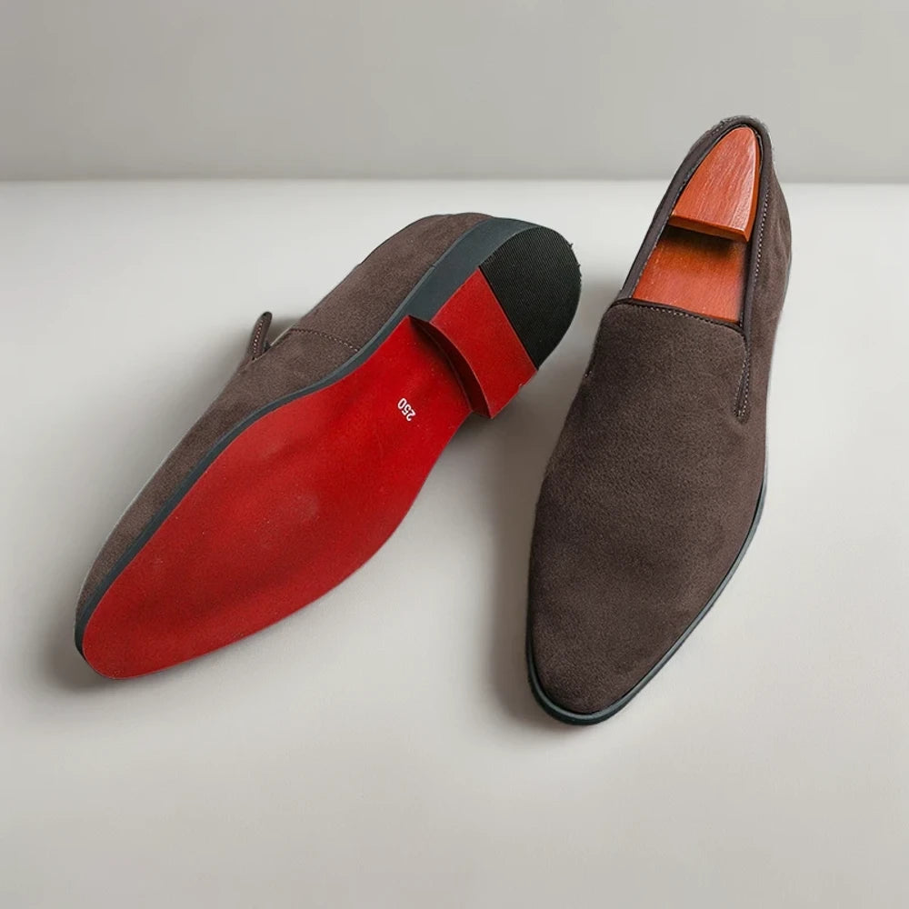 Mocassin homme bicolore jaune combiné look décontracté