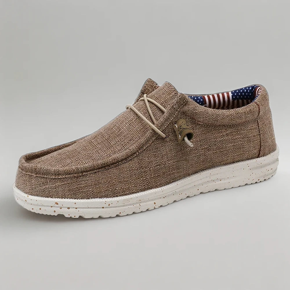 Chaussure mocassin bleu grande taille aspect léger