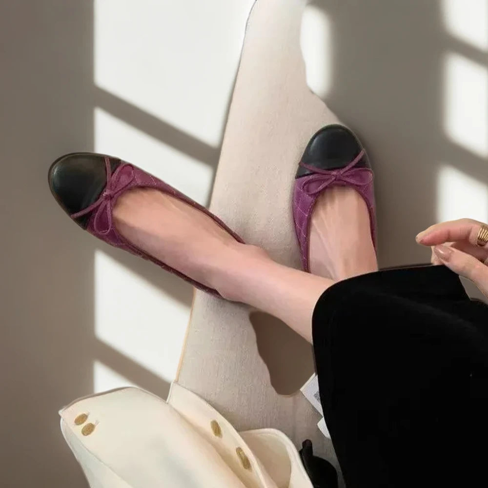 Mocassins à boucles femme noirs élégants pour le bureau et la soirée