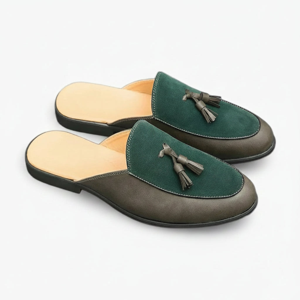 Mocassin brun en daim italien pour homme avec semelle souple et confort quotidien