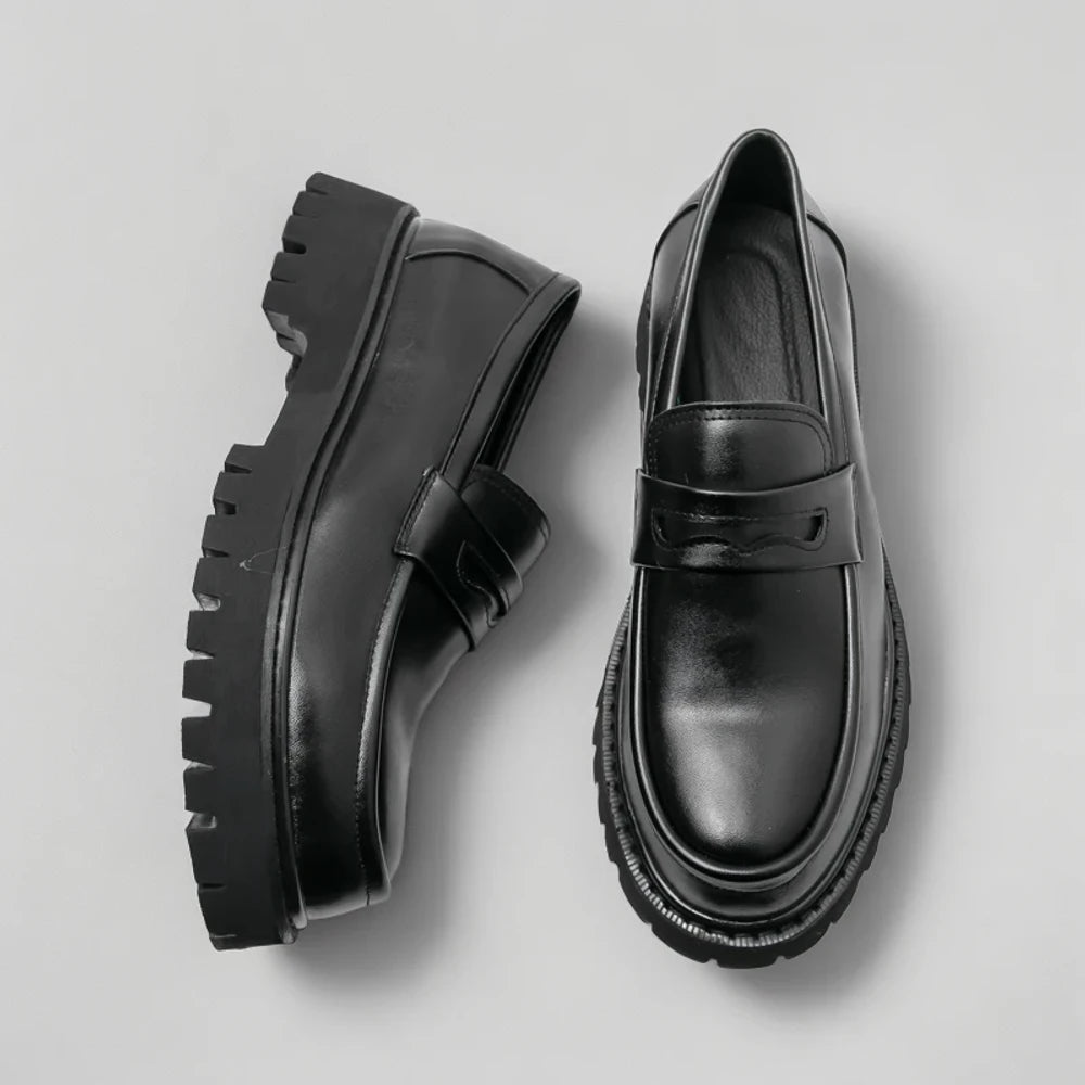 Mocassin carré sans lacet design italien luxe pour homme sophistiqué