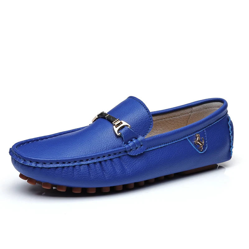 Volney – Mocassin casual homme – Bleu roi
