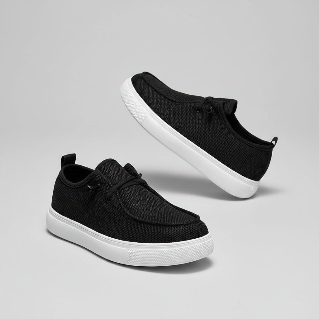 Mocassin chic homme en toile légère avec lacet discret pour le quotidien