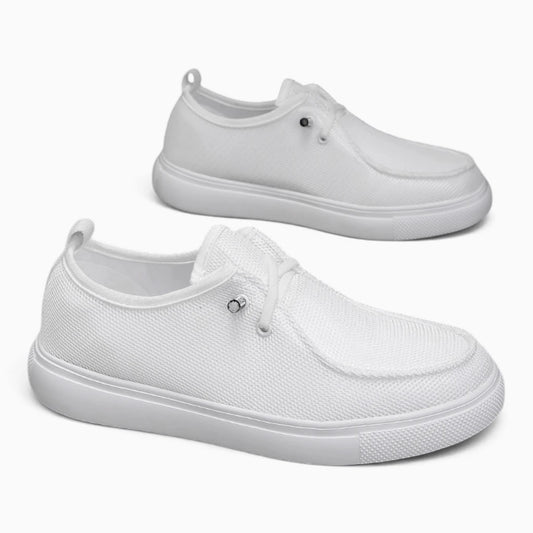 Mocassin chic homme en toile légère avec lacet discret pour le quotidien