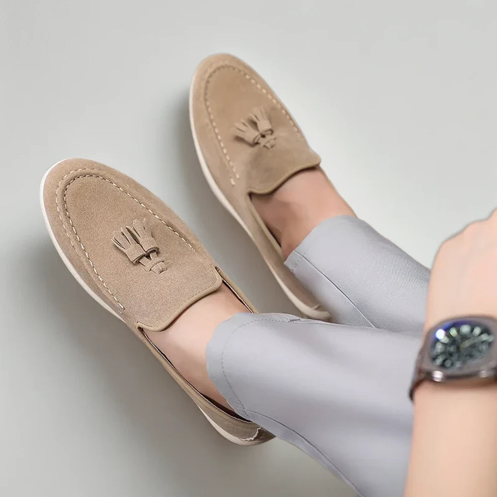 Mocassins marron à design intemporel s'accordant avec tous les styles