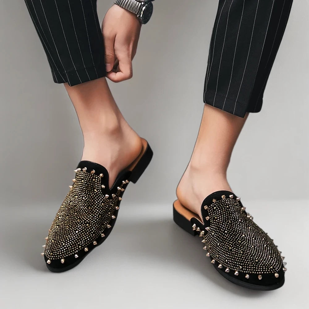 Mocassin à clous confortable pour la vie quotidienne et sorties