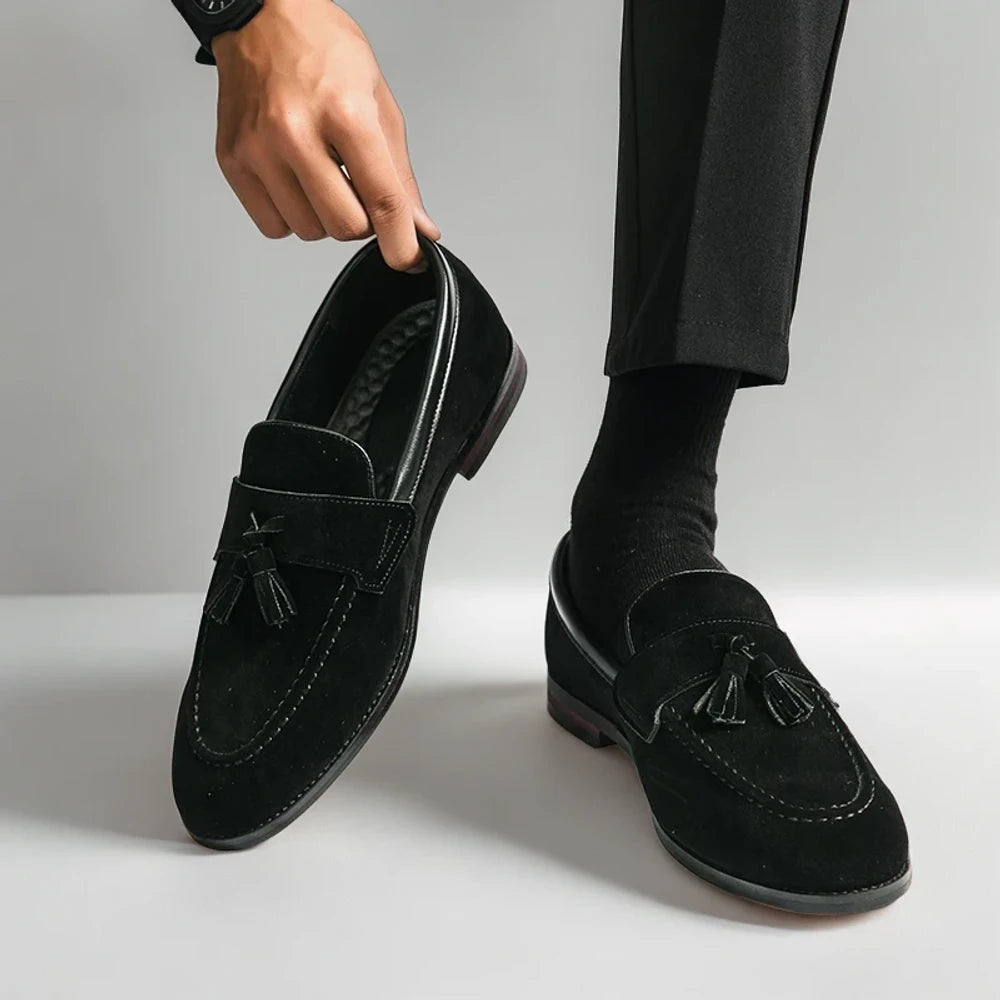 Semelle souple mocassin homme respirant en daim