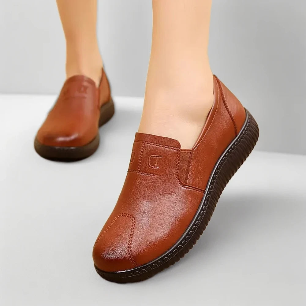 Mocassins femme confort avec détail de la semelle souple