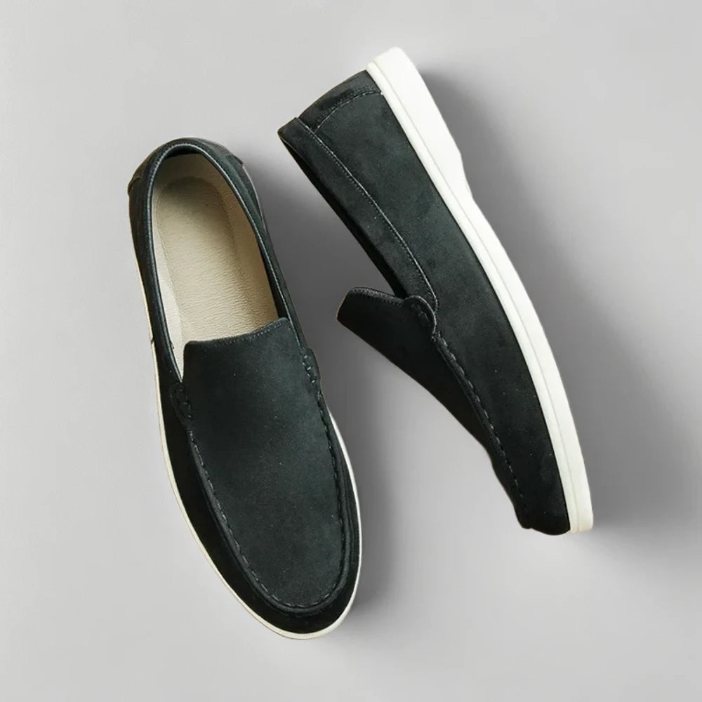 Mocassin homme confort semelle adhérente, chaussure légère du jour