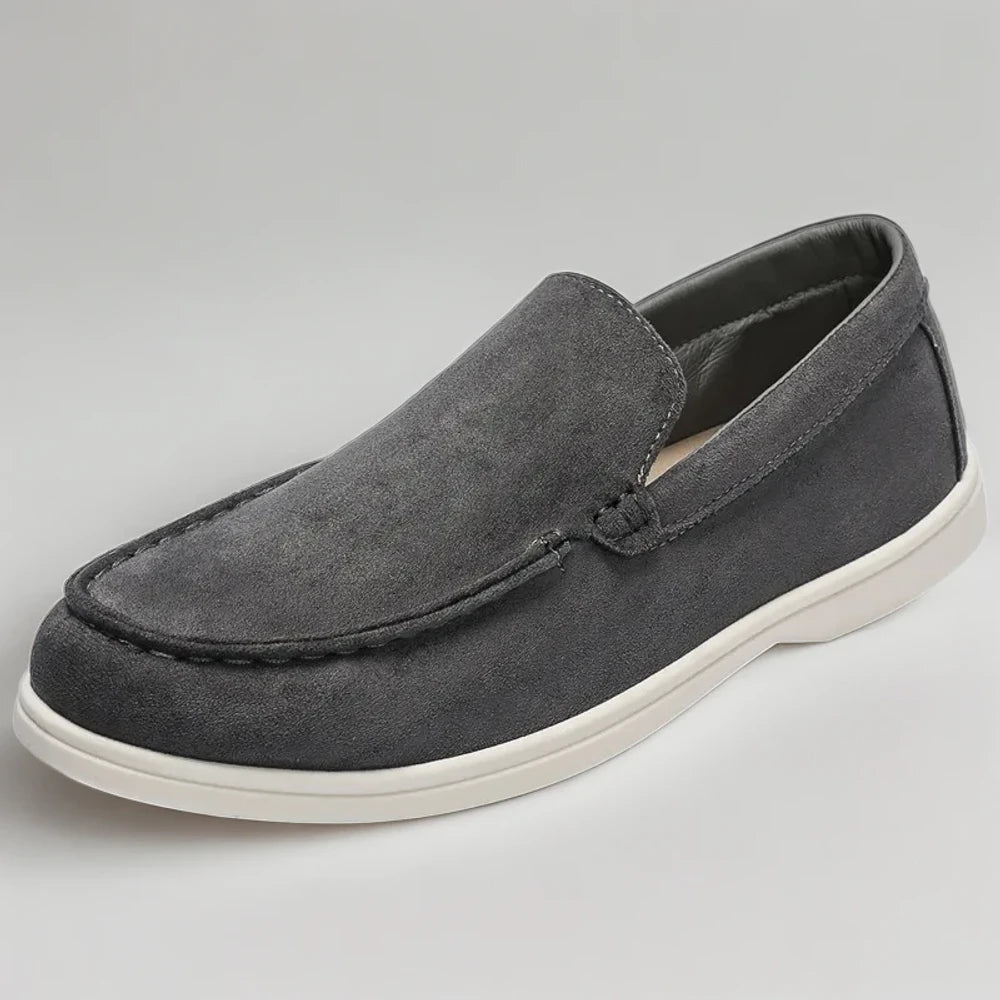 Chaussure mocassin confort homme bout rond, vue de dessus
