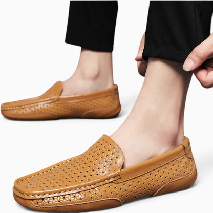 Chaussure ballerine mocassin noir, port quotidien décontracté au bureau