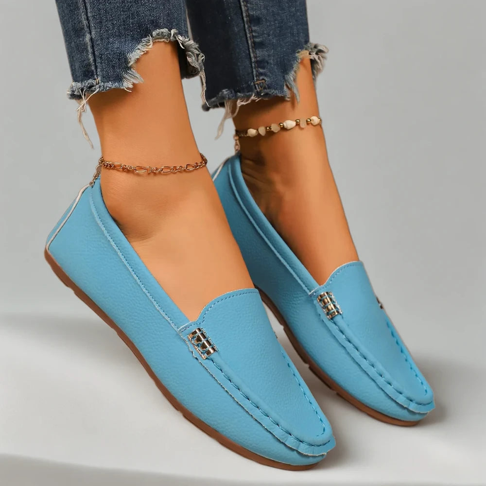 Mocassin d'intérieur femme compatible tenues habillées et décontractées