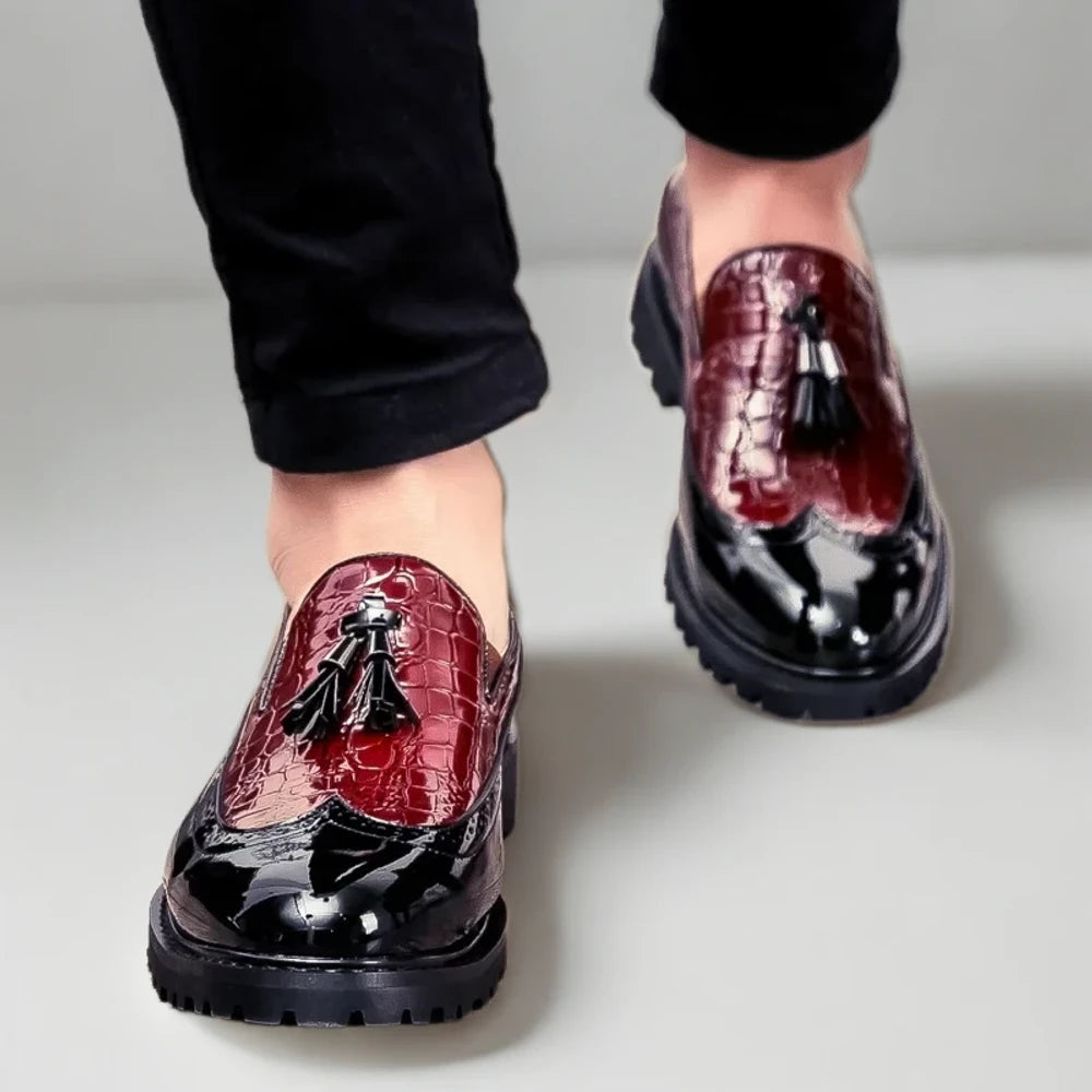 Semelle et confort du mocassin d'intérieur homme, épousant le pied