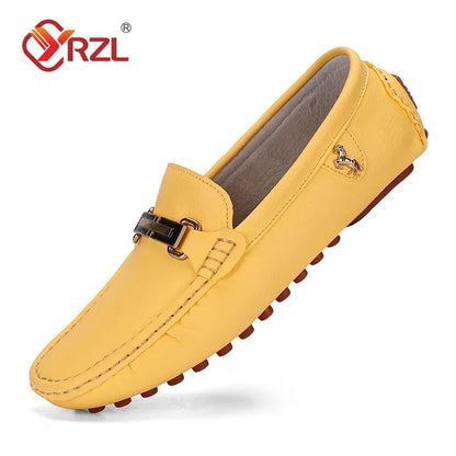 Mocassin homme bleu marine raffiné à double boucle