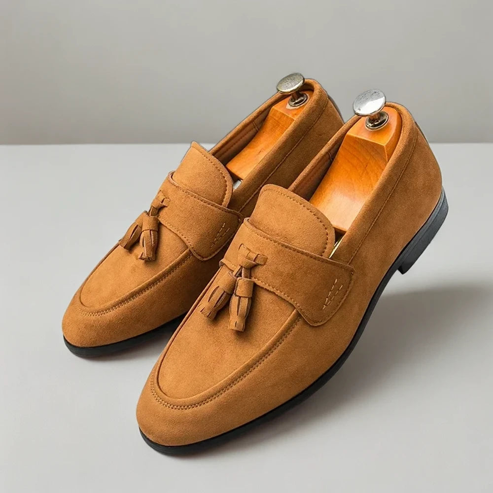Paire de mocassins driver homme assortis, présentation complète