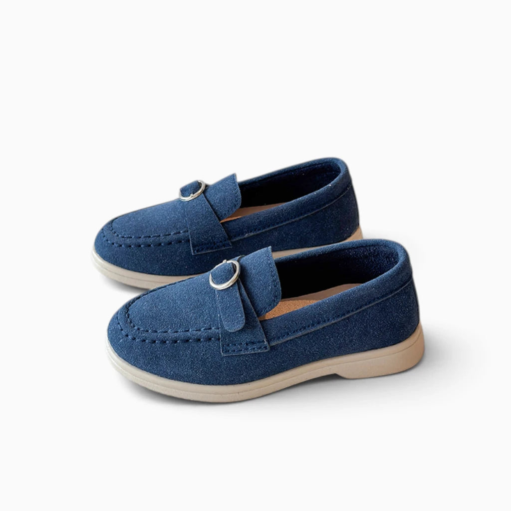 Mocassin enfant bleu marine coloris classique
