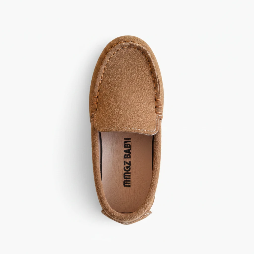 Chaussure enfant fille confortable pour tous les jours, mocassin épuré
