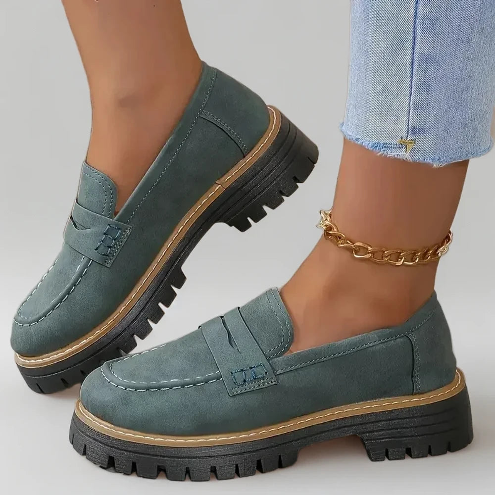Chaussure mocassin femme large en espadrille pour pied confortable sans contrainte
