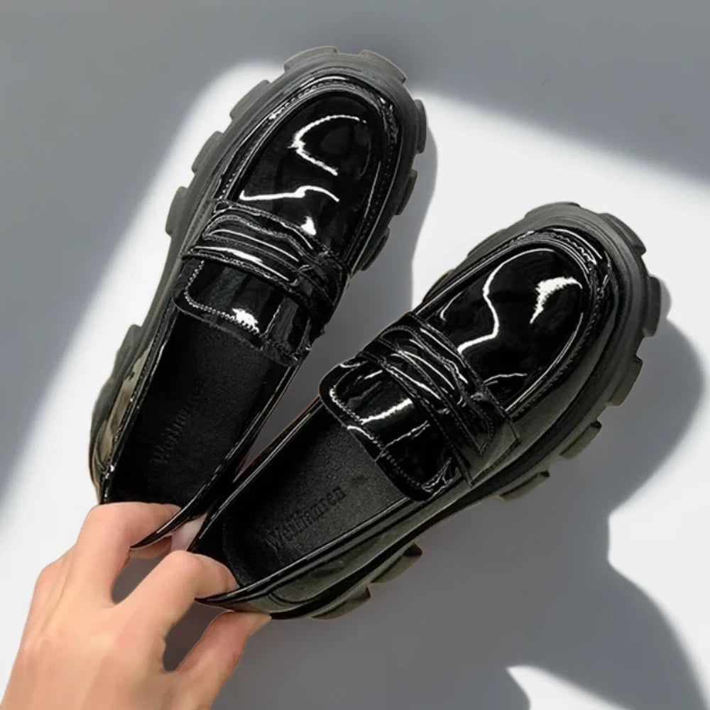 Mocassin intemporel femme grande taille en cuir pour la balade quotidienne