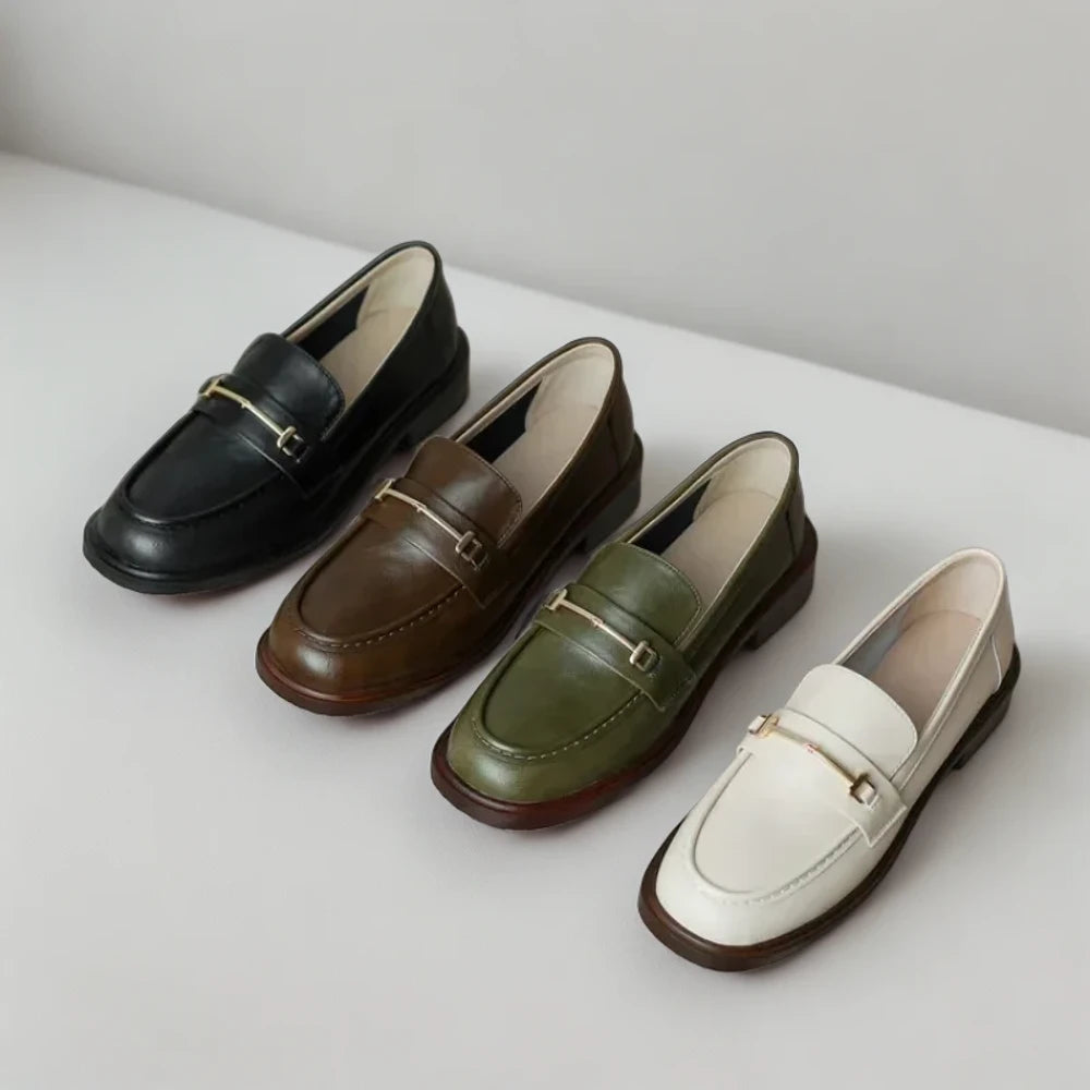 Mocassin montant femme marron grosse semelle style intemporel