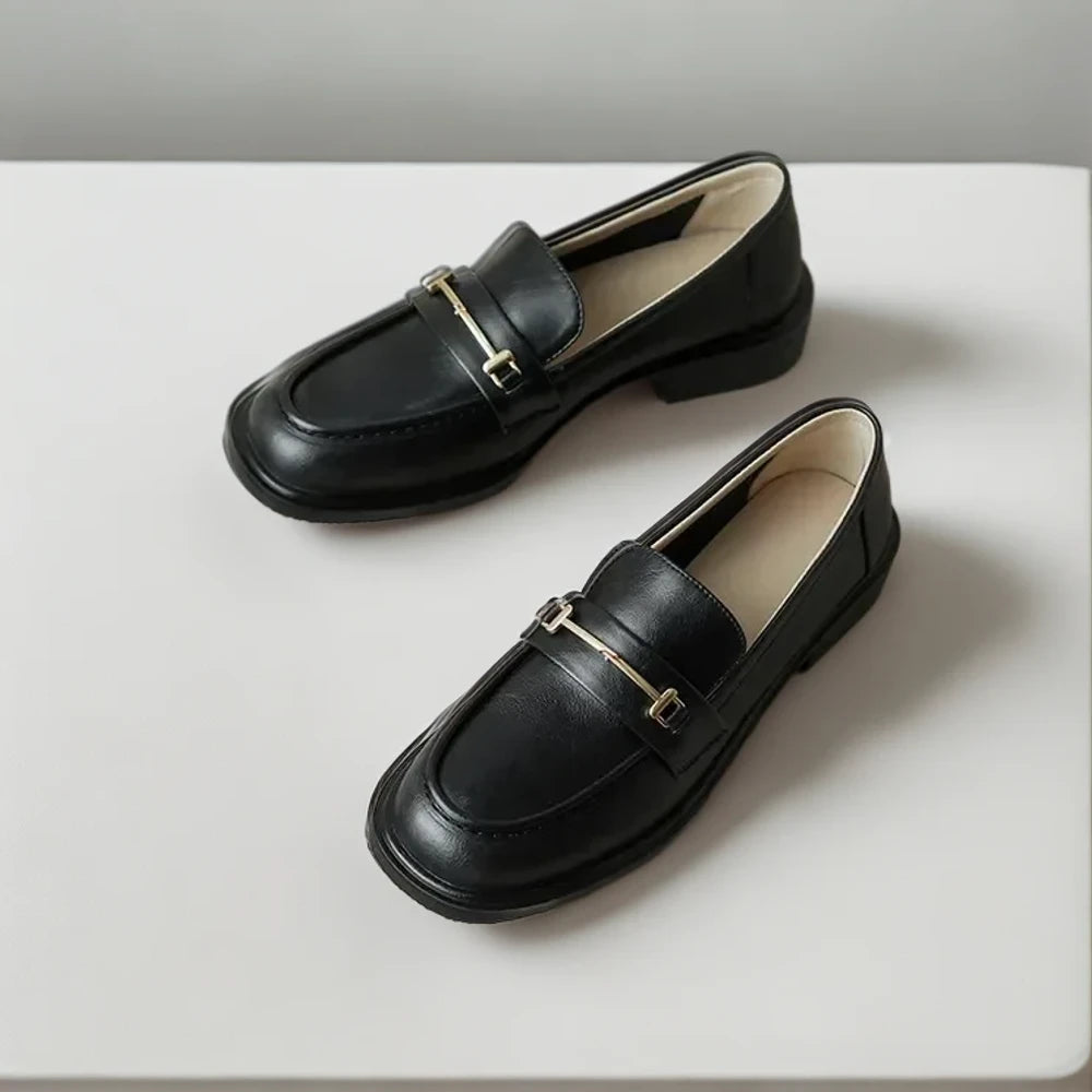 Chaussure mocassin montant vert femme confortable et décontractée