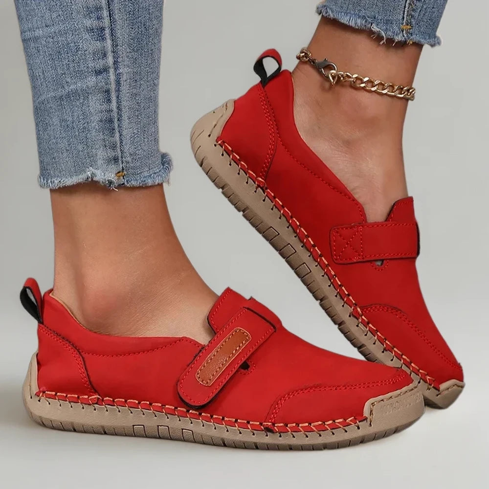 Mocassin femme moderne confortable, adapté aux pieds larges