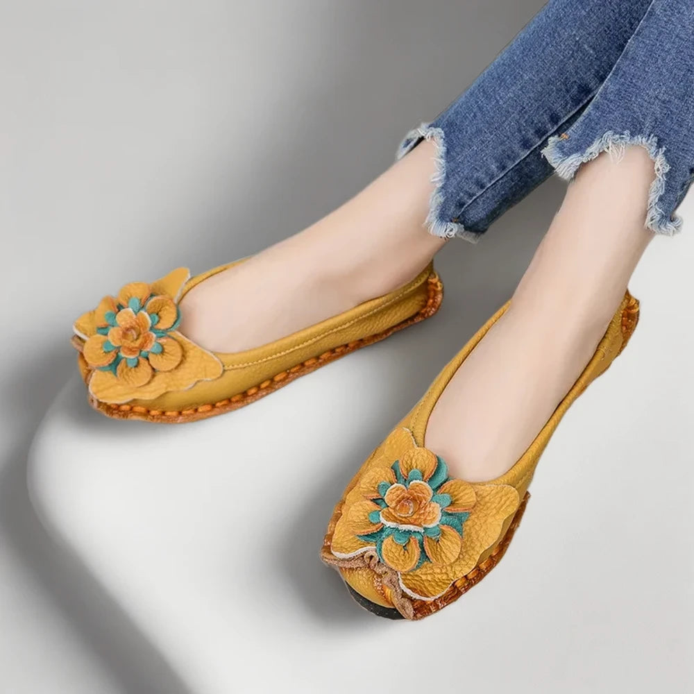 Mocassins printemps femme épousant le pied avec flexibilité naturelle