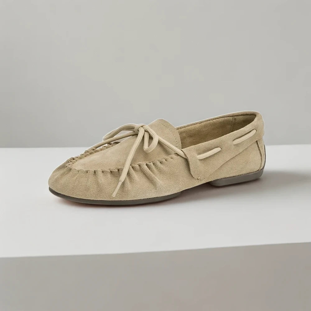 Détail semelle antidérapante mocassin femme fin confort quotidien