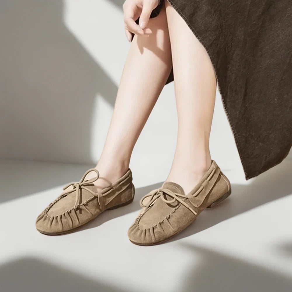 Mocassins femme fins kaki collection complète trois coloris